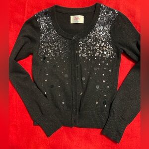 Black Sequin kids  Sweater